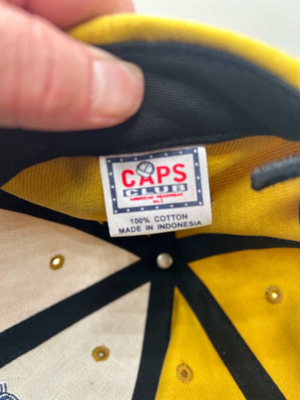 Cape Robbin Yellow Kids Baseball Cap with Blue "Princess" Embroidery - Picture 6 of 7